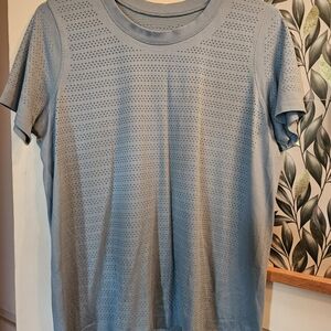 Lululemon Blue Perforated Swiftly Relax T-Shirt